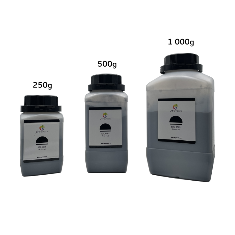 RAL 9005 : Noir mat